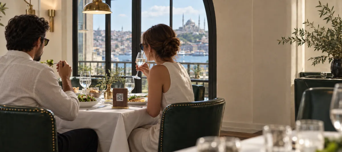 Öğle saatinde gün ışığında aynı masa